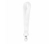 Sangle courte en polyester sur mesure pour sublimation couleur blanc