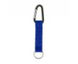Porte-clés impression intégrale en RPET avec mousqueton et anneau couleur bleu électrique