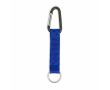 Porte-clés impression intégrale en RPET avec mousqueton et anneau couleur bleu roi