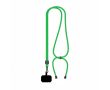 Tour de cou bicolore ajustable en RPET pour téléphone couleur vert