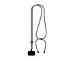 Tour de cou bicolore ajustable en RPET pour téléphone couleur gris foncé