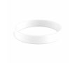 Bracelet en silicone impression intégrale pour événements 100 % couleur blanc