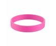 Bracelet en silicone impression intégrale pour événements 100 % couleur fuchsia fluorescent