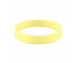 Bracelet en silicone impression intégrale pour événements 100 % couleur jaune clair