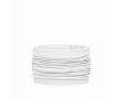 Cache-cou multifonction impression intégrale en polyester couleur blanc