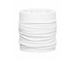 Cache-cou impression intégrale en polyester 100 % couleur blanc