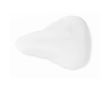 Housse de selle de vélo impression intégrale en polyester recyclé couleur blanc