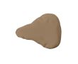 Housse de selle de vélo impression intégrale imperméable couleur marron