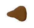 Housse de selle de vélo impression intégrale imperméable couleur marron foncé
