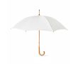Parapluie automatique impression intégrale avec poignée en bois Ø102 couleur blanc