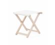 Tabouret de jardin pliant en bois impression intégrale fabriqué en UE couleur blanc