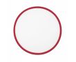 Frisbee pliable impression intégrale avec bord coloré 100 % couleur bordeaux