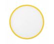 Frisbee pliable impression intégrale avec bord coloré 100 % couleur jaune