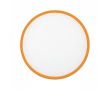 Frisbee pliable impression intégrale avec bord coloré 100 % couleur orange