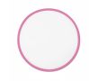 Frisbee pliable impression intégrale avec bord coloré 100 % couleur rose fluorescent