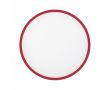 Frisbee pliable impression intégrale avec bord coloré 100 % couleur rouge foncé