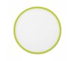 Frisbee pliable impression intégrale avec bord coloré 100 % couleur vert lime