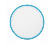 Frisbee pliable impression intégrale avec bord coloré 100 % couleur cyan