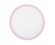 Frisbee pliable impression intégrale avec bord coloré 100 % couleur rose clair