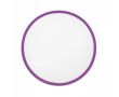 Frisbee pliable impression intégrale avec bord coloré 100 % couleur mauve