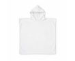 Serviette impression intégrale avec capuche en polycoton doux couleur blanc