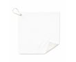 Serviette de golf impression intégrale en polycoton avec crochet couleur blanc