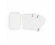 Jeu de 54 mini cartes impression intégrale des deux faces couleur blanc