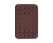 Housse adhésive pour téléphone impression intégrale avec 26 ventouses couleur marron
