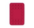 Housse adhésive pour téléphone impression intégrale avec 26 ventouses couleur rouge foncé
