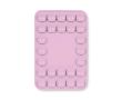 Housse adhésive pour téléphone impression intégrale avec 26 ventouses couleur rose clair 