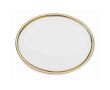 Pin's métallique oval impression intégrale en quadrichromie couleur nude