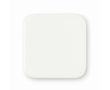 Badge de forme carrée impression intégrale en différentes tailles couleur blanc