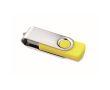 Clé USB impression intégrale avec coque ABS Techmate couleur jaune