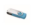 Clé USB impression intégrale avec coque ABS Techmate couleur turquoise