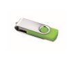Clé USB impression intégrale avec coque ABS Techmate couleur vert lime transparent