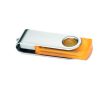 Clé USB colorée transparente impression intégrale couleur orange transparent