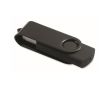 Clé USB impression intégrale avec coque pivotante en métal Techmate couleur noir