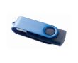Clé USB impression intégrale avec coque pivotante en métal Techmate couleur bleu