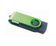 Clé USB impression intégrale avec coque pivotante en métal Techmate couleur vert