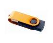 Clé USB impression intégrale avec coque pivotante en métal Techmate couleur orange