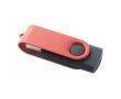 Clé USB impression intégrale avec coque pivotante en métal Techmate couleur rouge foncé