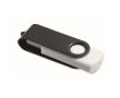 Clé USB impression intégrale avec boîtier pivotant coloré Techmate couleur noir