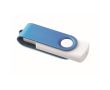Clé USB impression intégrale avec boîtier pivotant coloré Techmate couleur bleu