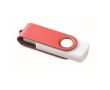 Clé USB impression intégrale avec boîtier pivotant coloré Techmate couleur rouge foncé