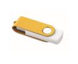 Clé USB impression intégrale avec boîtier pivotant coloré Techmate couleur doré