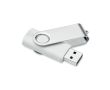 Clé USB blanche impression intégrale en matériaux recyclés couleur blanc
