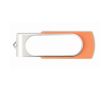 Clé USB colorée impression intégrale avec boîtier couleur orange