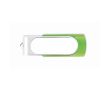 Clé USB colorée impression intégrale avec boîtier couleur vert lime transparent