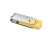Clé USB classique pivotante impression intégrale de plusieurs couleurs couleur jaune