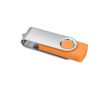 Clé USB classique pivotante impression intégrale de plusieurs couleurs couleur orange